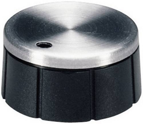 OKW A1624260 Drehknopf Aluminium, Schwarz (Ø x H) 24mm x 12.4mm 1St.
