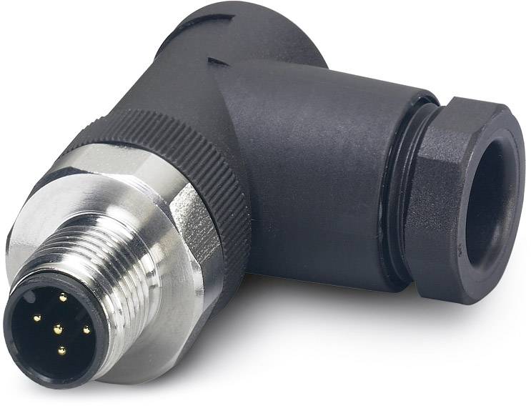Phoenix Contact 1553239 Sensor-/Aktor-Steckverbinder, unkonfektioniert M12 Stecker, gewinkelt Polza