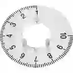 OKW A4413060 Skalenscheibe 1-10 270° Passend für Knopf Knopf 13,5mm OKW A4413060 Skalenscheibe 1-10 270° Passend für Knopf Knopf 13,5mm