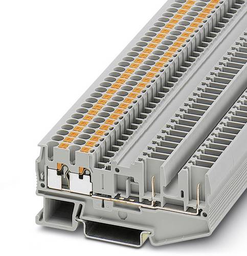 Phoenix Contact 3209662 Durchgangsreihenklemme 5.2 mm Schnellanschluss Grau 50 St.