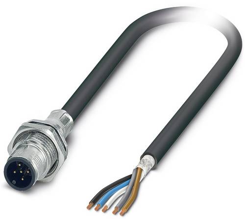 Phoenix Contact 1419412 Sensor-/Aktor-Einbausteckverbinder M12 Stecker, Einbau 2.00 m Polzahl Senso
