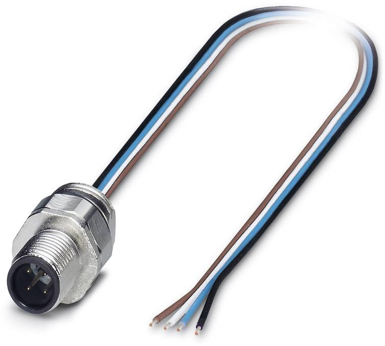 Phoenix Contact 1693775 Sensor-/Aktor-Einbausteckverbinder M12 Stecker, Einbau 0.50 m Polzahl Sensoren: 4 1 St.