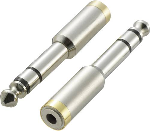 SpeaKa Professional SP-6672044 KKA-635 Klinke Audio Adapter [1x Klinkenstecker 6.35 mm - 1x Klinken
