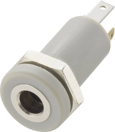 TRU Components 718489 Klinken-Steckverbinder 3.5 mm Buchse, Einbau vertikal Polzahl: 4 Stereo Silbe