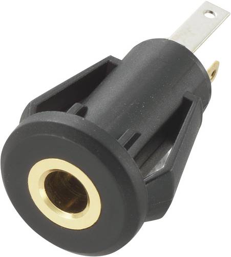 TRU Components 718587 Klinken-Steckverbinder 3.5 mm Buchse, Einbau vertikal Polzahl: 3 Stereo Schwa