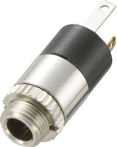 TRU Components 718600 Klinken-Steckverbinder 3.5 mm Buchse, Einbau vertikal Polzahl: 3 Stereo Silbe