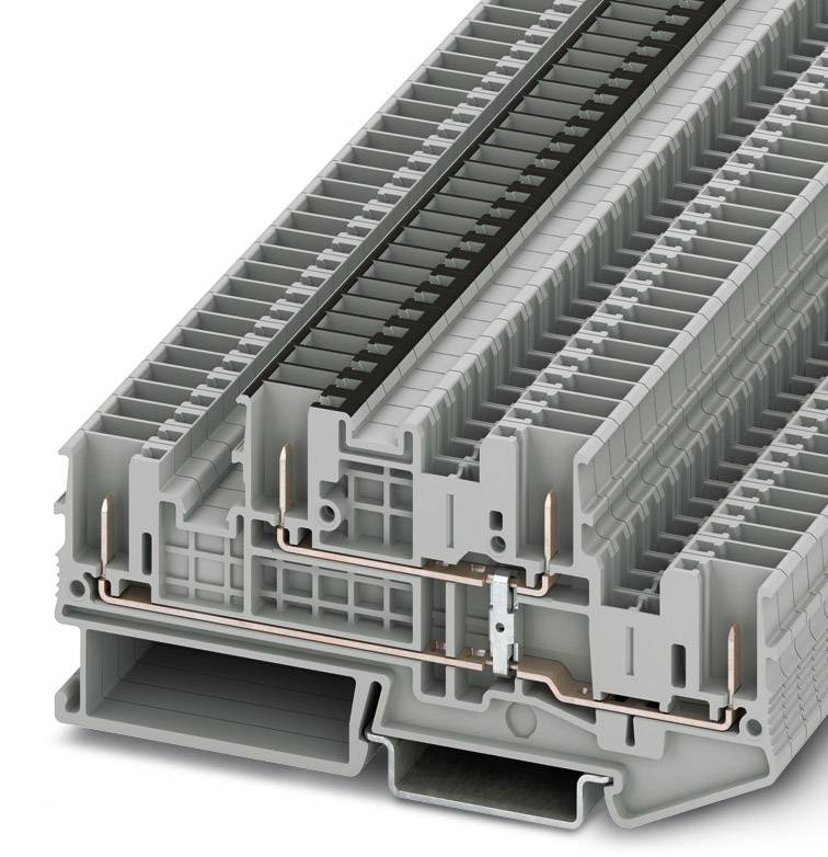 Phoenix Contact 3061509 Doppelstockklemme 5.2mm Zugfeder Grau 50St.