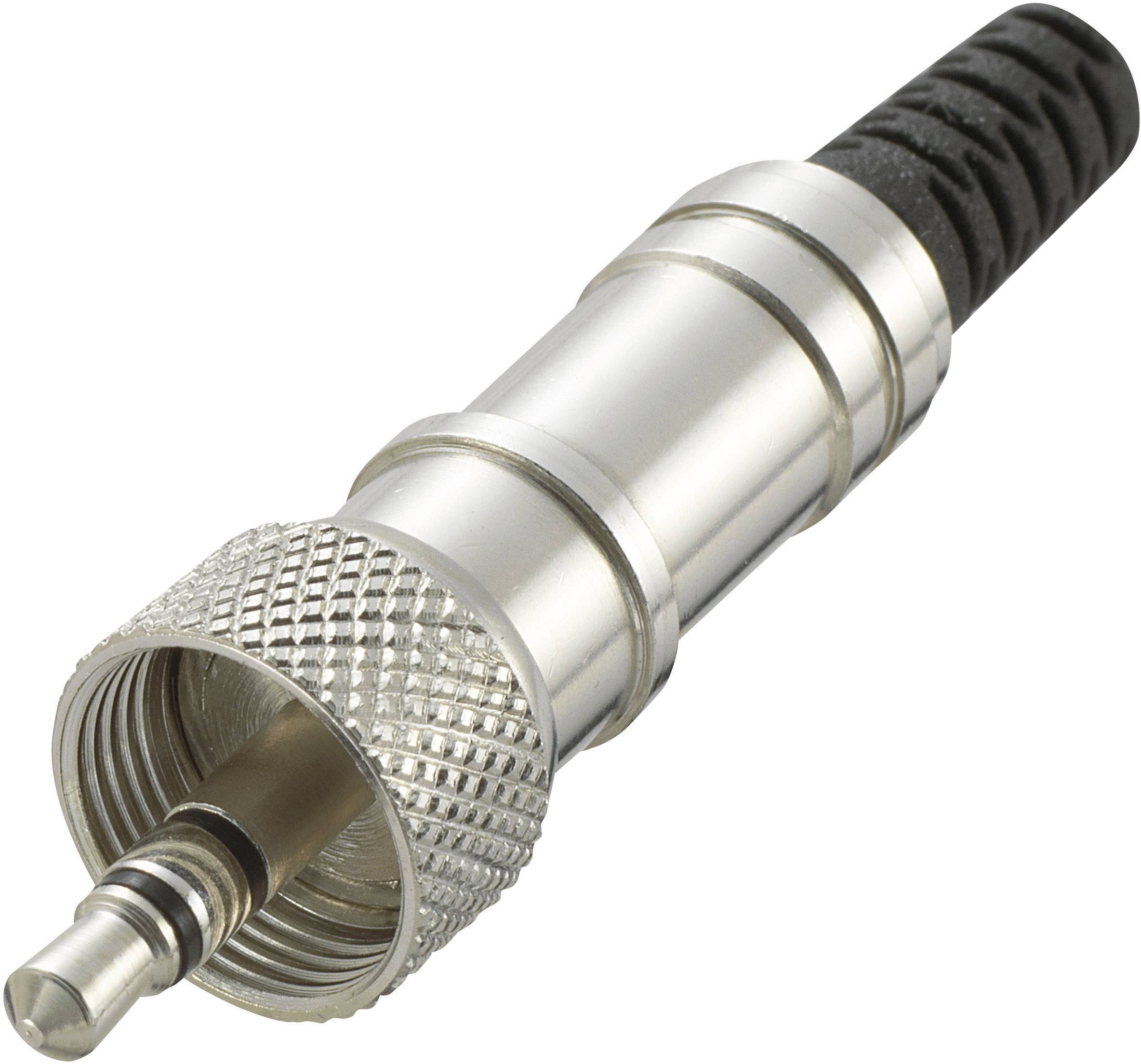 Klinken-Steckverbinder 3.5mm Stecker, gerade Polzahl: 3 Stereo Silber 1St.