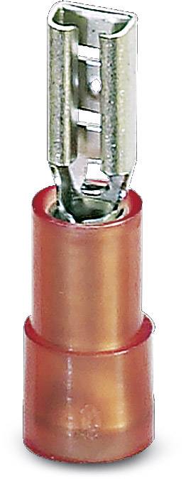 Phoenix Contact 3240051 Flachsteckhülse Steckbreite: 4.8mm Steckdicke: 0.8mm 180° Teilisoliert Rot 100St.