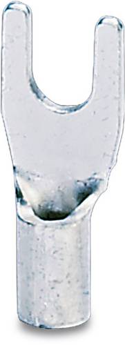 Phoenix Contact 3240138 Gabelkabelschuh 0.50 mm² 1 mm² Loch-Ø=3.7 mm Unisoliert Metall 100 St.