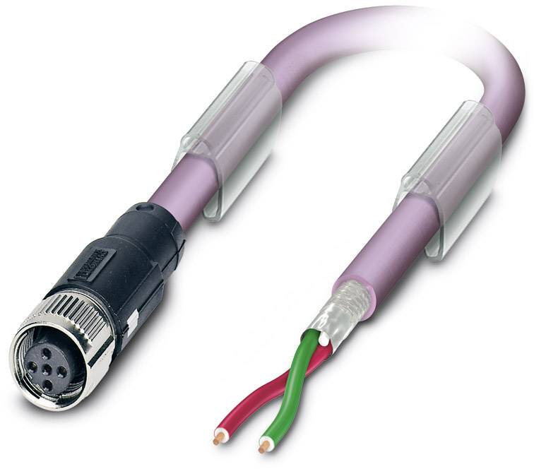 Phoenix Contact 1518070 Sensor-/Aktor-Datensteckverbinder, konfektioniert M12 Buchse, gerade 5.00 m Polzahl Sensoren: 2 1 St.
