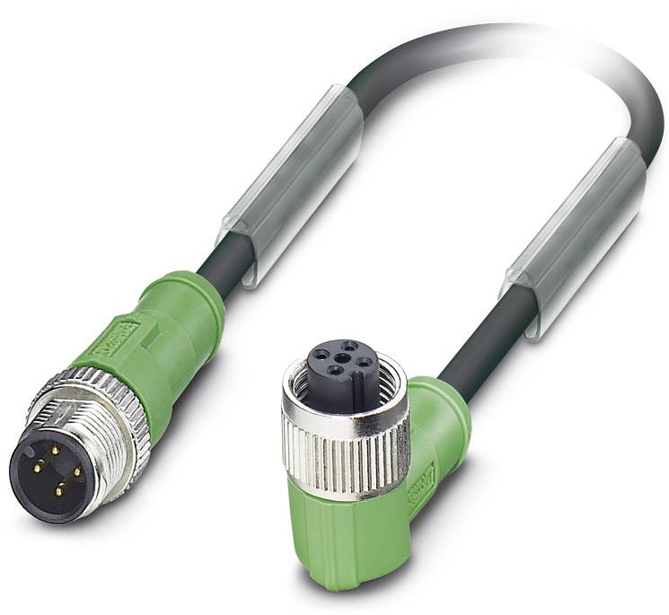 Phoenix Contact 1694253 Sensor-/Aktor-Steckverbinder, konfektioniert M12 Stecker, gerade, Buchse, gewinkelt 5.00m Polzahl