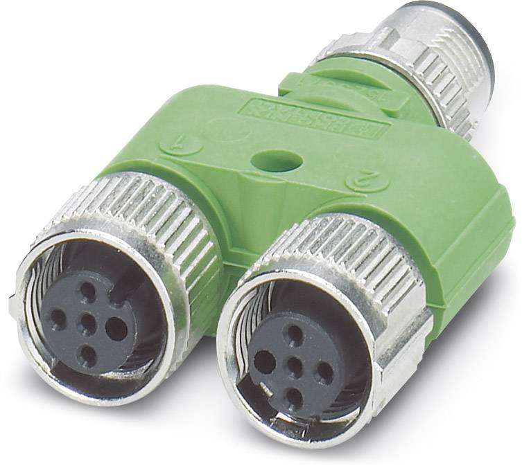 Phoenix Contact 1523971 Sensor-/Aktor-Verteiler und Adapter M12 Adapter, Y-Form Polzahl Sensoren: 4 5 St.