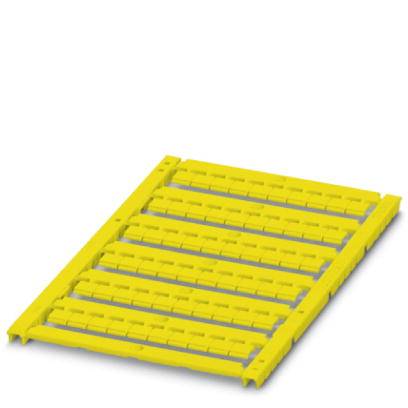 Gelbes Kabelkanal aus Kunststoff mit mehreren parallel verlaufenden Kanälen, zur sicheren Verlegung von Kabeln in Industrieumgebungen.