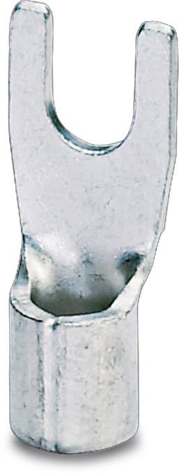 Phoenix Contact 3240146 Gabelkabelschuh 1.10 mm² 2.50 mm² Loch-Ø=6.5 mm Unisoliert Metall 100 St.
