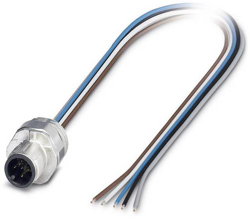 Phoenix Contact 1520068 Sensor-/Aktor-Einbausteckverbinder M12 Stecker, Einbau 0.50 m Polzahl Senso