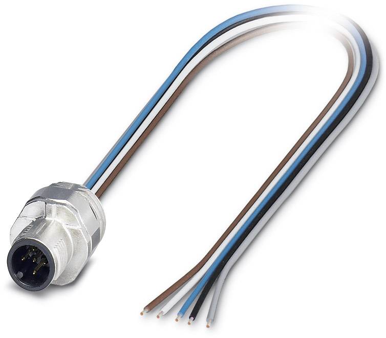 Phoenix Contact 1520068 Sensor-/Aktor-Einbausteckverbinder M12 Stecker, Einbau 0.50 m Polzahl Sensoren: 5 1 St.