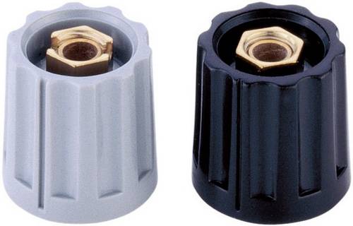 Mentor 331.6 331.6 Drehknopf mit Zeiger Schwarz (Ø x H) 15 mm x 14 mm