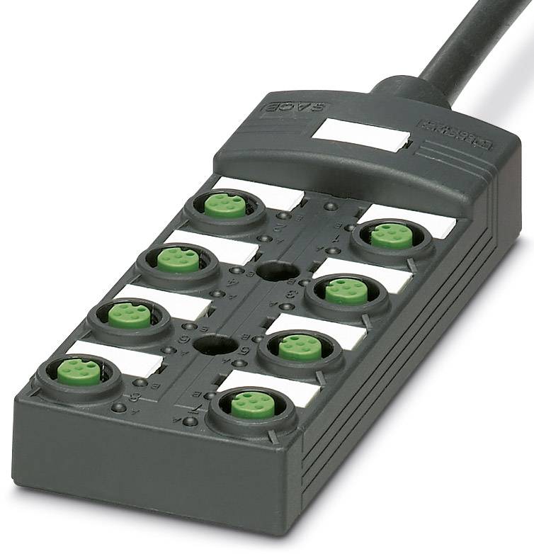 Phoenix Contact SACB-8/ 8- 5,0PUR SCO P 1452518 Sensor/Aktorbox passiv M12-Verteiler mit Kunststoffgewinde 1 St.