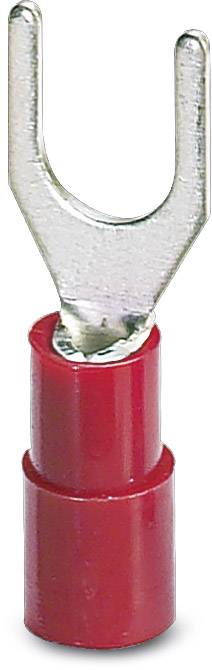 Phoenix Contact 3240035 Gabelkabelschuh 0.50 mm² 1.50 mm² Loch-Ø=5.3 mm Teilisoliert Rot 100 St.