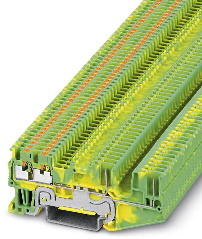 Phoenix Contact 3212413 Dreistock-Schutzleiterklemme 3.5mm Schnellanschluss Grün, Gelb 50St.