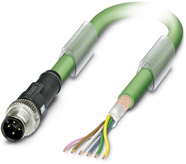 Phoenix Contact 1507117 Sensor-/Aktor-Datensteckverbinder, konfektioniert M12 Buchse, gerade 2.00m Polzahl Sensoren: 5 1St.