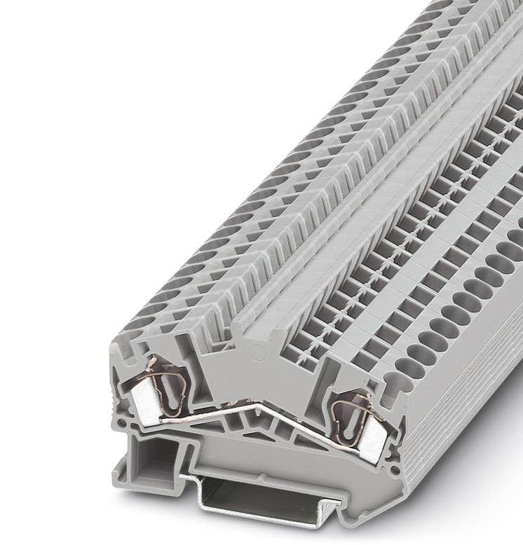 Phoenix Contact 3036424 Durchgangsreihenklemme 6.2 mm Zugfeder Grau 50 St.