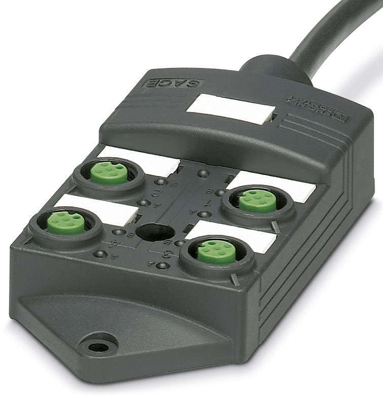 Phoenix Contact SACB-4/ 4-L- 5,0PUR SCO P 1452576 Sensor/Aktorbox passiv M12-Verteiler mit Kunststoffgewinde 1 St.