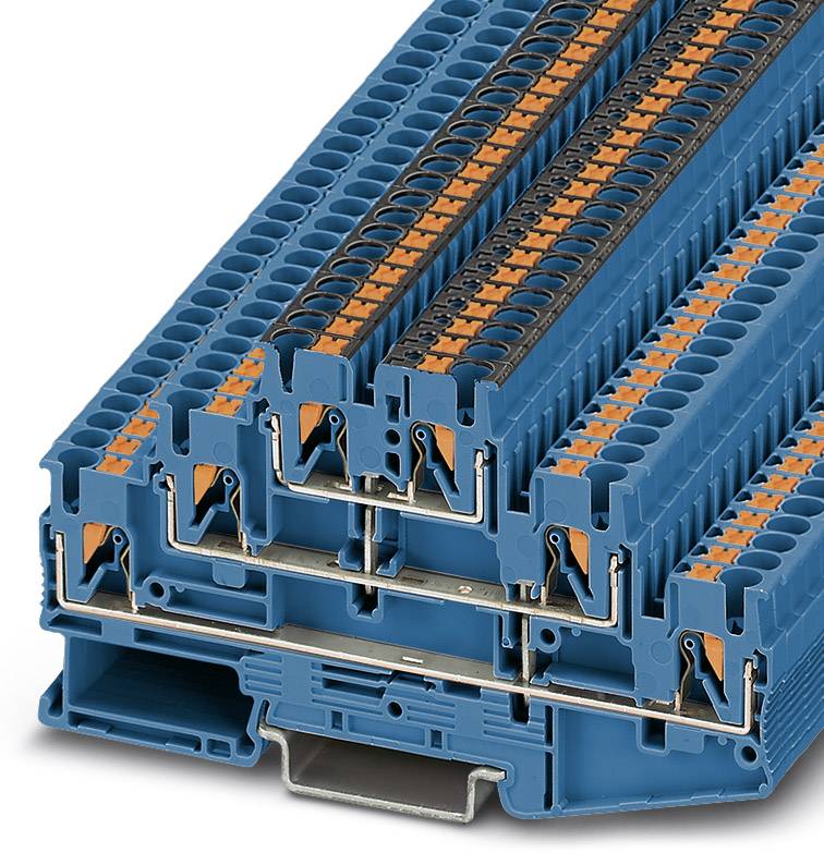 Phoenix Contact 3000716 Mehrstockklemme 5.2mm Schnellanschluss Blau 50St.