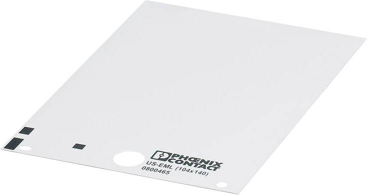 Phoenix Contact 0800465 US-EML (104X140) Gerätemarkierung Montage-Art: aufkleben Beschriftungsfläche: 14 x 40 mm Weiß Anzahl Markierer: 10 10 St.