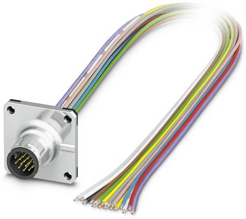 Phoenix Contact 1441600 Sensor-/Aktor-Einbausteckverbinder M12 Stecker, Einbau 0.50 m Polzahl Senso
