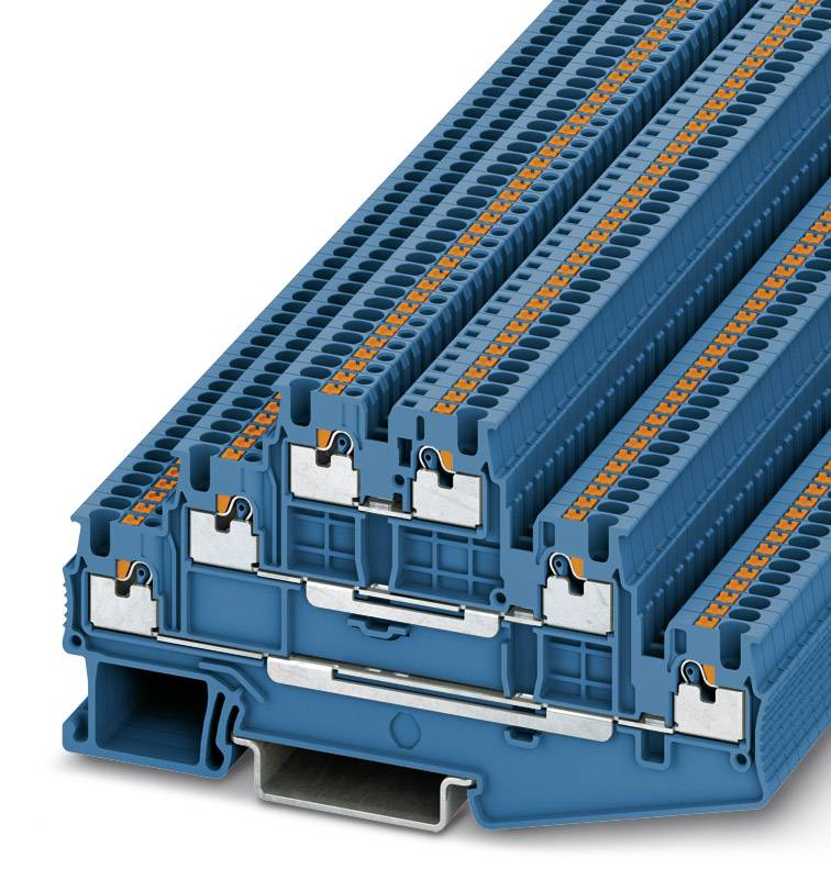 Phoenix Contact 3213726 Mehrstockklemme 3.5mm Schnellanschluss Blau 50St.