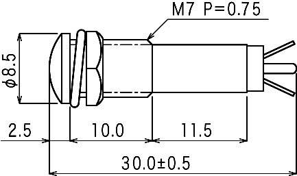Sedeco B-405 12V GREEN Standard Signalleuchte mit Leuchtmittel 12 V Grün