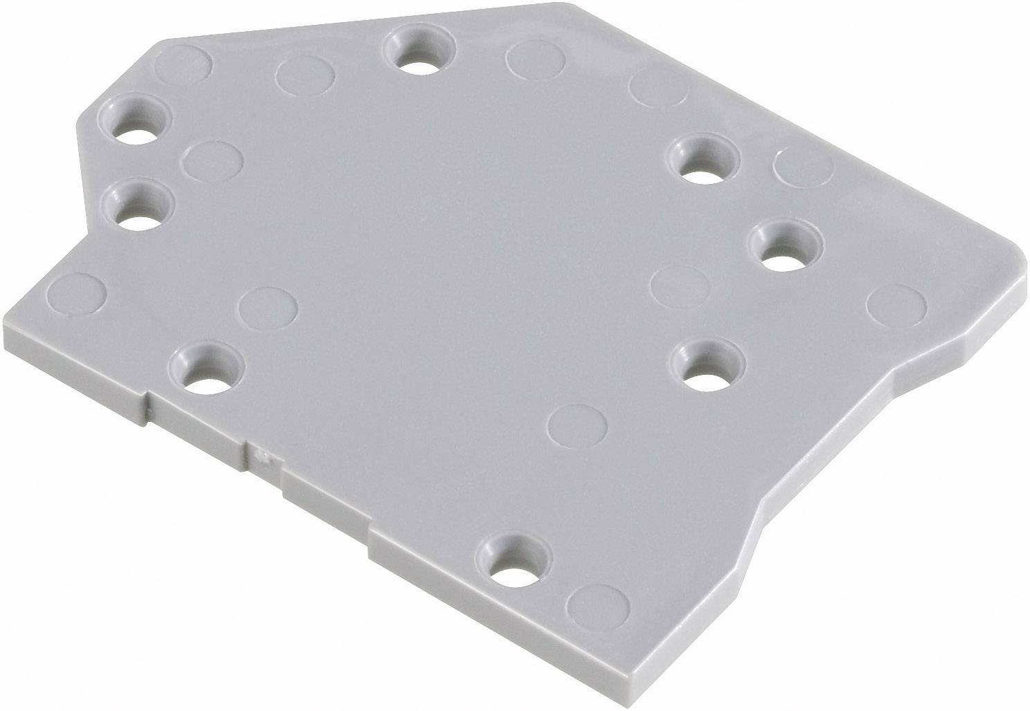 WAGO 745-300 Abschlussplatte Grau