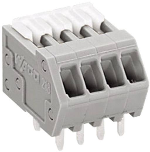 WAGO 218-104 Federkraftklemmblock 0.50 mm² Polzahl 4 Grau