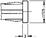 RAFI 1.69.507.125/1402 Standard Signalleuchte mit Leuchtmittel 1.20W Gelb 1St.