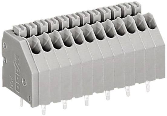WAGO 250-403 Federkraftklemmblock 0.50 mm² Polzahl 3 Grau
