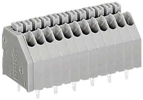 WAGO 250-404 Federkraftklemmblock 0.50 mm² Polzahl 4 Grau