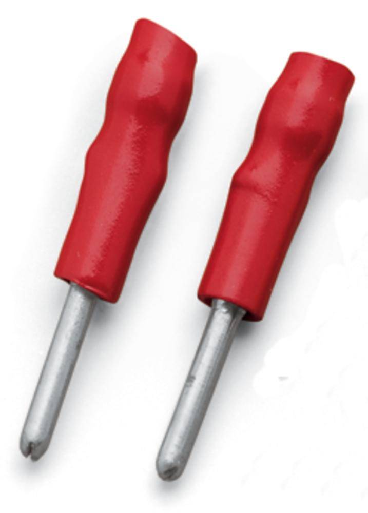 Zwei rote Schraubendreher mit ergonomischen Griffen, auf weißem Hintergrund liegend.
