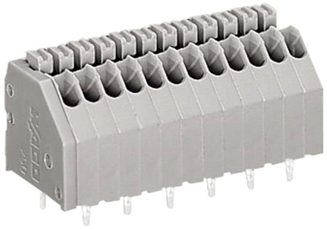 WAGO 250-1402 Federkraftklemmblock 0.50 mm² Polzahl 2 Grau