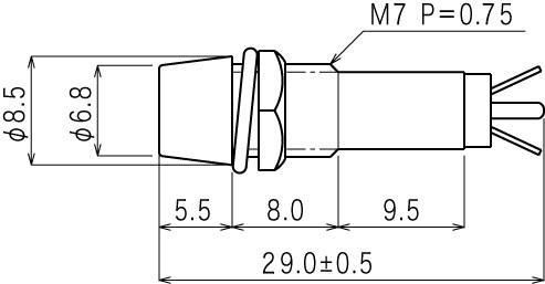 Sedeco B-403 24V GREEN Standard Signalleuchte mit Leuchtmittel 24V Grün 1St.