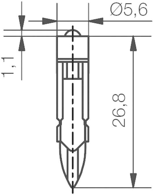 Signal Construct MEDT5564 LED-Signalleuchte Weiß T5.5 k 24 V/DC 2000 mcd 428 mlm