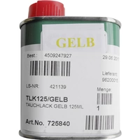 CLOU TLK125/GELB Glühlampen-Tauchlack 125ml Gelb CLOU TLK125/GELB Glühlampen-Tauchlack 125ml Gelb