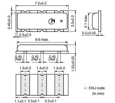 Murata Keramik-Resonator CSTCC4M00G53-R0 CERALOCK® 15 pF Abmessungen (L x B x H) 1.55 x 7.2 x 3.0 m