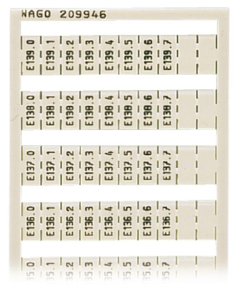 Altes Farbdiagramm mit nummerierten Farbfeldern. Zeilen sind von E137 bis E139 durchnummeriert, mit Dezimalwerten von 0 bis 7.