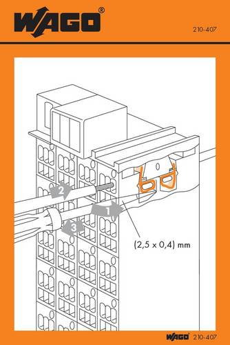 WAGO 210-407 Handhabungsaufkleber 100 St.