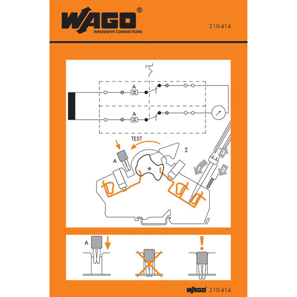 WAGO 210-414 Handhabungsaufkleber 100St.