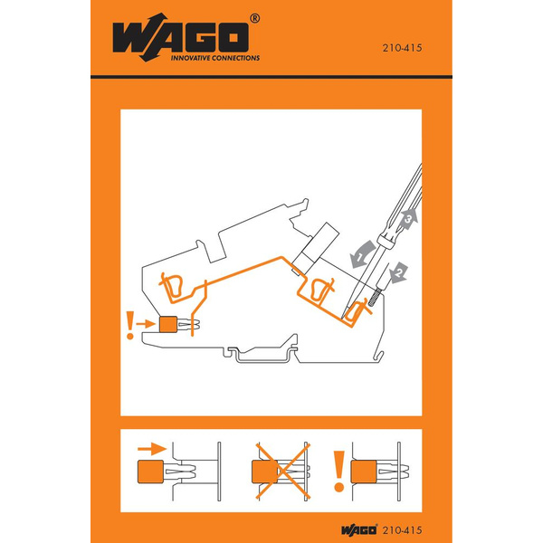 WAGO 210-415 Handhabungsaufkleber 100St.