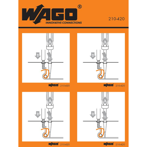 WAGO 210-420 Handhabungsaufkleber 100St.