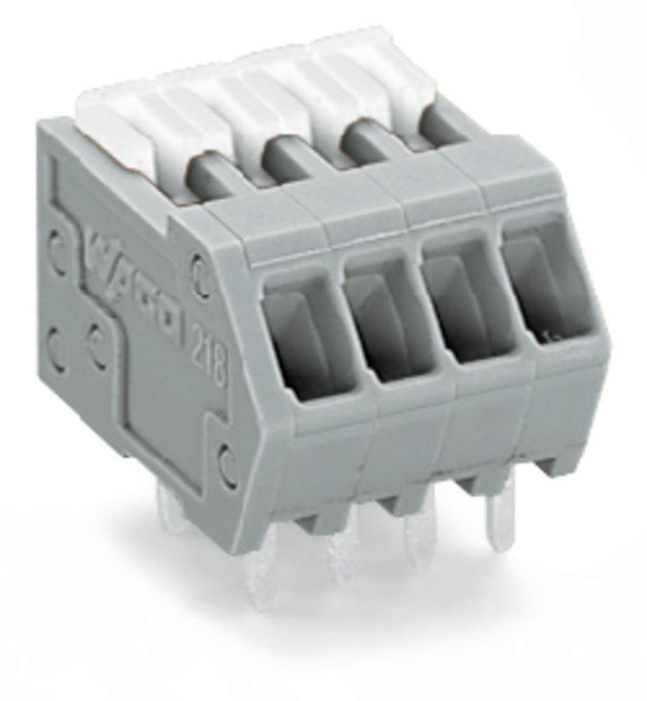 WAGO 218-118 Federkraftklemmblock 0.50 mm² Polzahl 18 Grau 100 St.